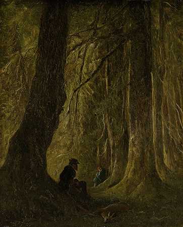 论漂流狩猎`Op drijfjacht (1830 ~ 1860) by Johannes Tavenraat