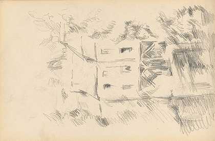 磨坊`The Mill (1889~1892) by Paul Cézanne