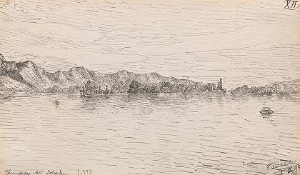 沙杜附近的图内尔西`Thunersee near Schadau (1895) by Paul Klee