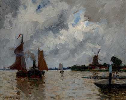 多德雷赫特`Dordrecht by Eugène Vail