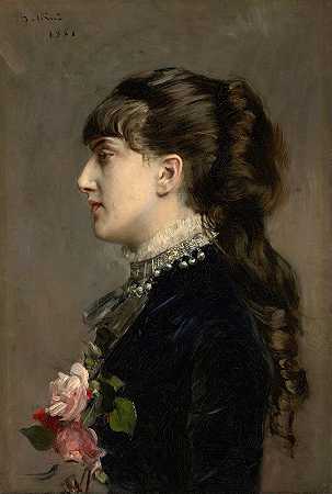 Céline Leclanché夫人`Madame Céline Leclanché (1881) by Giovanni Boldini