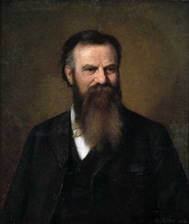 约翰·韦斯利·鲍威尔少校`Major John Wesley Powell (1885) by Henry Ulke