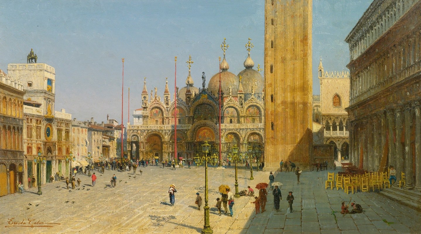 圣马可广场`Piazza San Marco by Ercole Calvi