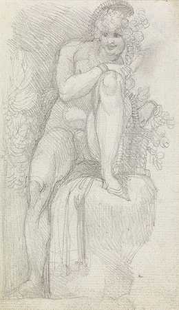 雌雄同体`An Hermaphrodite (between 1795 and 1800) by Henry Fuseli