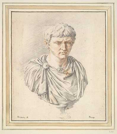 奥古斯都半身像`Portrait Bust of Augustus (17th century) by Jan de Bisschop