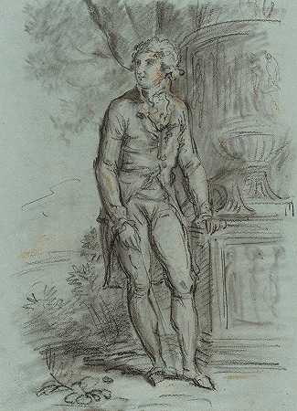 肖像d因科努`Portrait dinconnu (1800) by Pierre-Paul Prud;hon