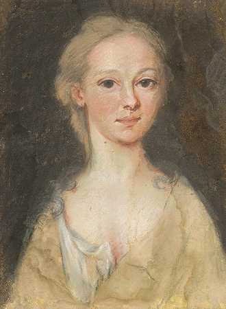 安·布劳顿（约翰·吉布斯夫人）`Ann Broughton (Mrs. John Gibbs) (1720) by Henrietta Johnston