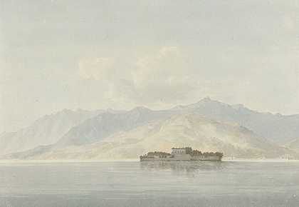 伊索拉·马德雷，马焦雷湖`Isola Madre, Lago Maggiore (ca. 1781) by John Warwick Smith