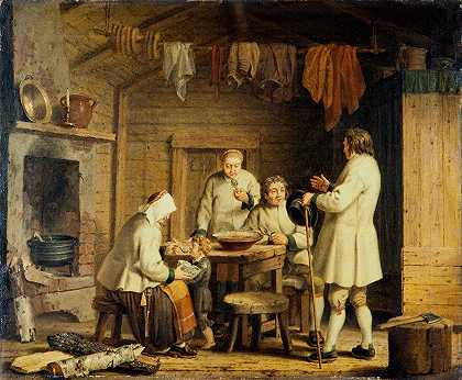达莱卡里亚莫拉人`People from Mora in Dalecarlia (1782 ~1810) by Pehr Hilleström