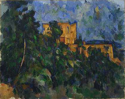 黑城堡`Château Noir (from 1903 until 1904) by Paul Cézanne