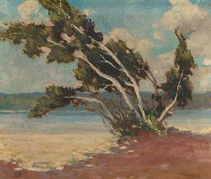 白桦树`The Birches (1916) by Marjorie De Krafft Burton
