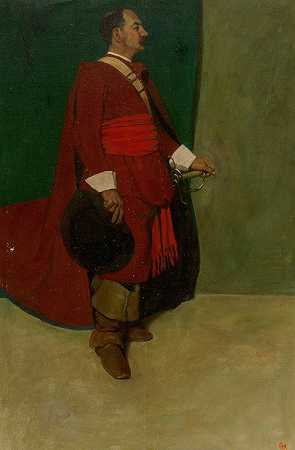 骑士`A Cavalier (1919) by N. C. Wyeth