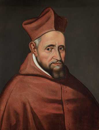红衣主教罗伯特斯·贝拉米努斯画像`Portret van kardinaal Robertus Bellarminus (between 1622 and 1623)
