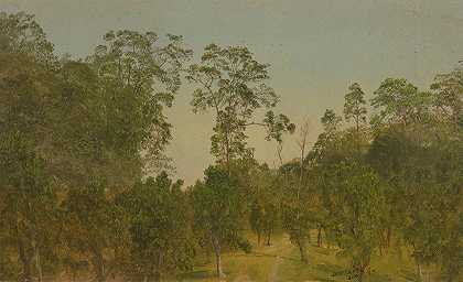风景画`Landscapes (July 1865) by Frederic Edwin Church