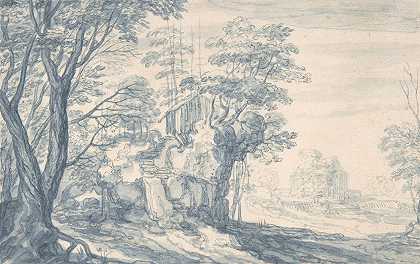 景观`Landscape (17th century) by Isaak Major