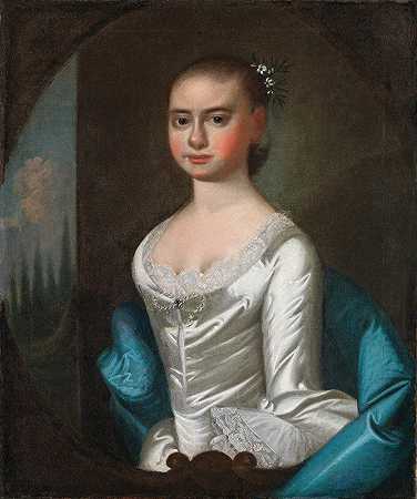 温雅的波利·乌尔德菲尔德`Polly Ouldfield of Winyah (ca. 1761) by Jeremiah Theus