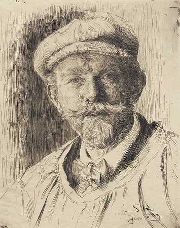 自画像`Selvportræt (1899) by Peder Severin Krøyer