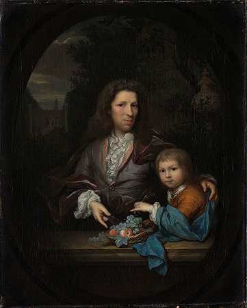 扬·范·德·波尔（1668-1745）和他的儿子哈门·亨德里克（1697-1772）`Jan van de Poll (1668~1745) and his Son Harmen Hendrick (1697~1772) (1700 ~ 1729) by Arnold Boonen