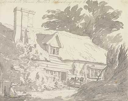 租赁农场`Leasehold Farm Boxted (1791) by George Howland Beaumont