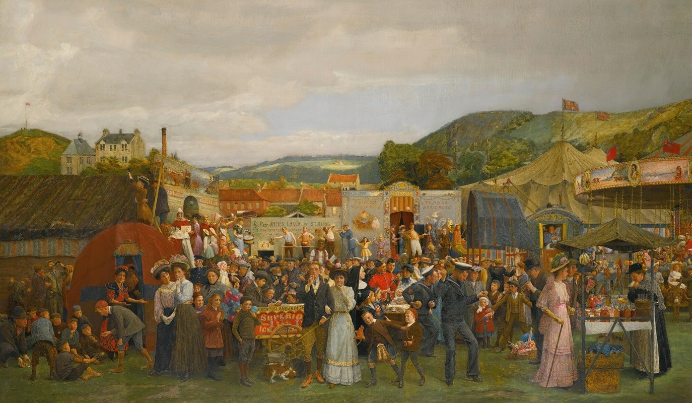 苏格兰集市`A Scottish Fair (1910) by Andrew Young