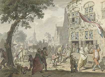 多普斯克米斯`Dorpskermis (1762 ~ 1815) by Leendert Overbeek