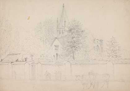 牛津基督教堂`Christ Church Cathedral, Oxford by Rev. William Warren Porter