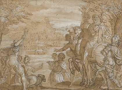 狩猎队`A Hunting Party (ca. 1555–65) by Jan van der Straet