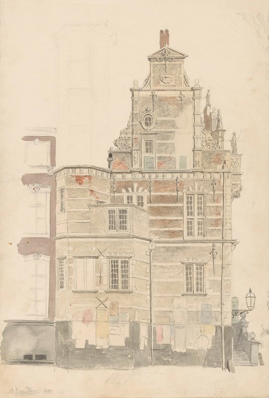 海牙市政厅`Stadhuis van Den Haag (1855) by Bartholomeus Johannes van Hove