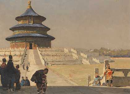 北京天坛`The Temple of Heaven in Beijing (ca.1928) by Erich Kips