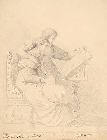 ;只是幻想s草图`Tis but Fancys Sketch (1850s) by Robert Walter Weir