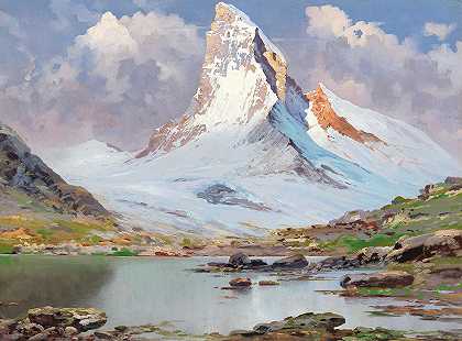 马特宏峰景观`View of the Matterhorn by Toni Haller