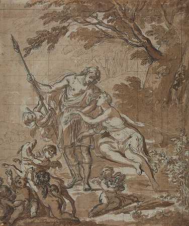 维纳斯和阿多尼斯`Venus and Adonis (1713)