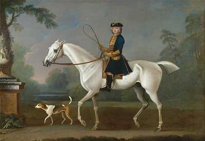 罗杰·伯戈恩爵士骑行獾`Sir Roger Burgoyne Riding Badger by James Seymour