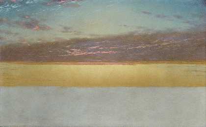 日落的天空`Sunset Sky (1872) by John Frederick Kensett