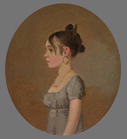 泡沫小姐`Miss Schaum (1808~10) by Jacob Eichholtz