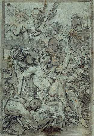 圣劳伦斯的殉难`The Martyrdom of Saint Lawrence (1685) by Daniel Seiter