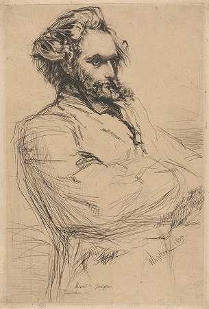 德鲁埃`Drouet (1859) by James Abbott McNeill Whistler