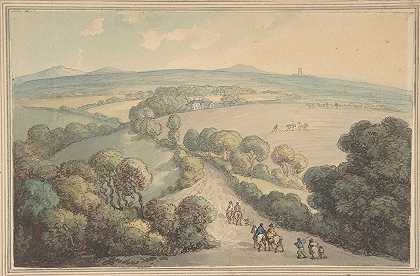 景观`Landscape (1780–1827) by Thomas Rowlandson