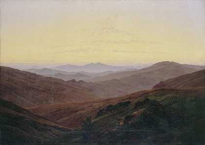 巨山（巨山）`Giant Mountains (Riesengebirge) (circa 1830) by Caspar David Friedrich