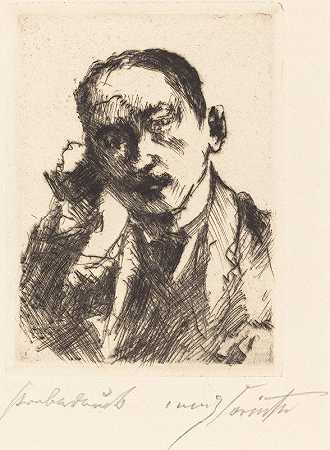 卡尔·施瓦兹（肖像K.S.）`Karl Schwarz (Bildnis K.S.) (1920) by Lovis Corinth