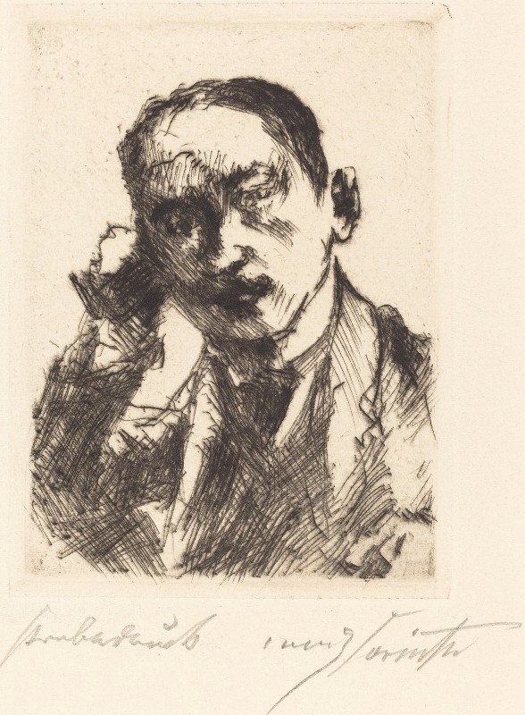 卡尔·施瓦兹（肖像K.S.）`Karl Schwarz (Bildnis K.S.) (1920) by Lovis Corinth