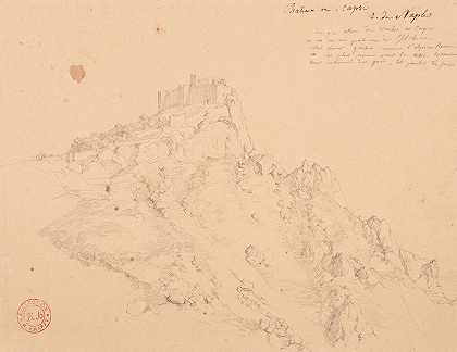 卡普里城堡`Château de Capri by Jacques-Raymond Brascassat