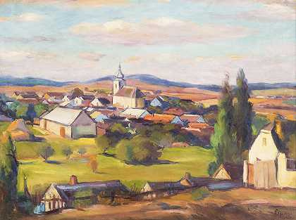 莫拉夫斯克巴德乔维斯附近的卢科夫`Lukov near Moravské Budějovice by František Šindelář