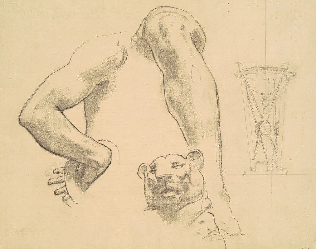 研究古典与浪漫艺术`Studies for Classic and Romantic Art (c. 1921) by John Singer Sargent