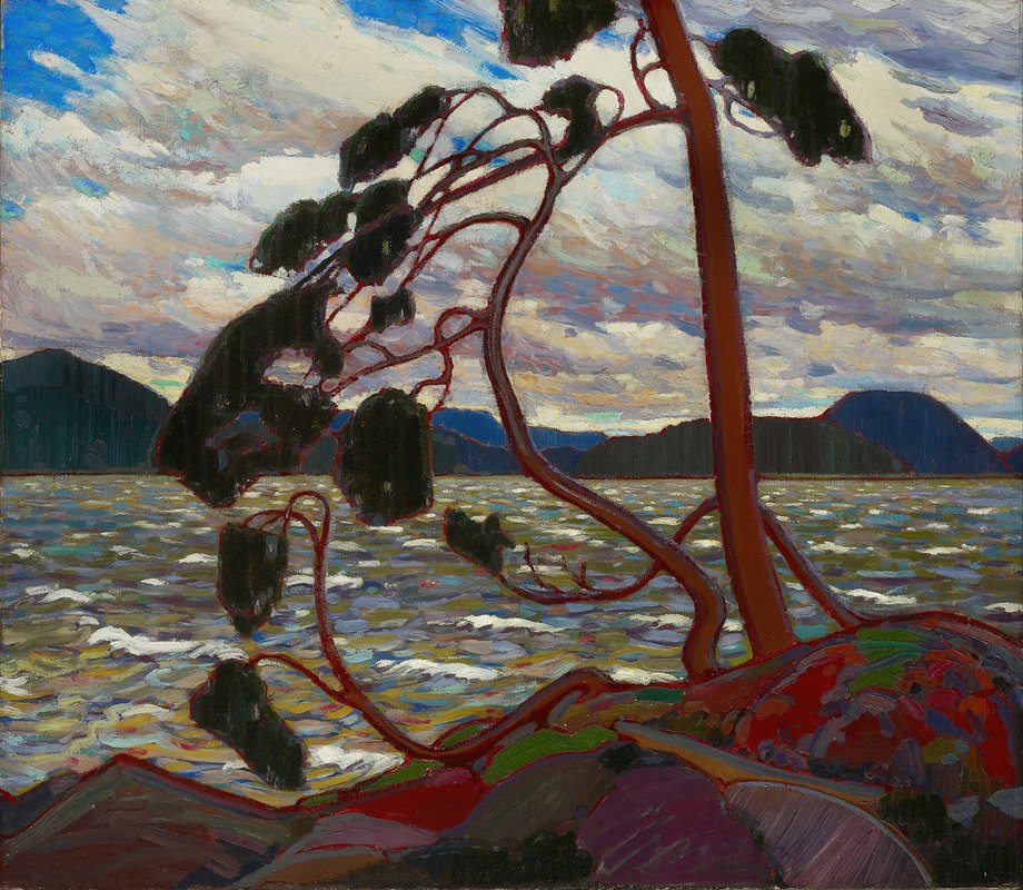 西风`The West Wind (1916~1917) by Tom Thomson