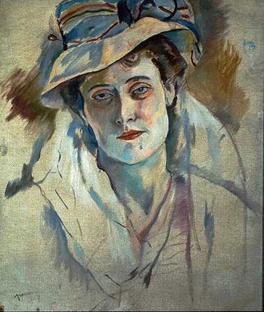 赫敏·大卫`Hermine David (1907) by Jules Pascin