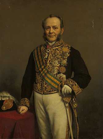 彼得·米杰（1812-1811）。总督（1866-1861）`Pieter Mijer (1812~81). Gouverneur~generaal (1866~71) (1874) by Johan Heinrich Neuman