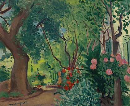 花园走道`Lallée Du Jardin (1943~44) by Albert Marquet