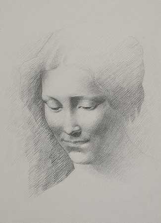 女校长`Kvindehoved (1866 – 1932) by G.F. Clement