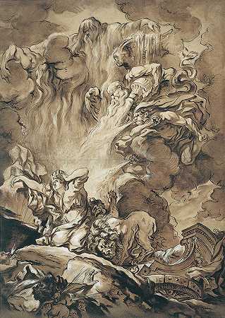 《西贝尔的解脱》，四季的寓言`The Deliverance of Cybele, an Allegory of the Seasons by Gabriel-François Doyen